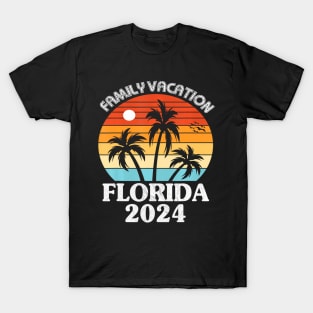 Florida Family Vacation 2024 Summer Group Trip T-Shirt